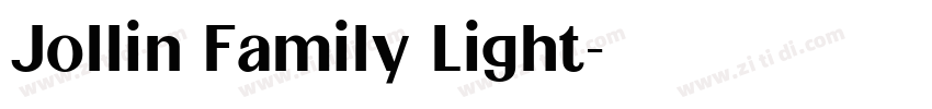 Jollin Family Light字体转换